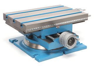 Křížový stůl 330 x 220 mm s otočnou základnou pro frézování nebo vrtání, 33 kg