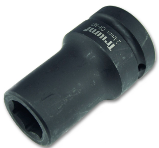 Hlavice kovaná nástrčná 1", 6 hran 26 mm, prodloužená, tvrzená, Triumf