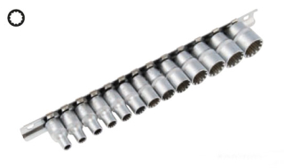 Hlavice nástrčné 1/4", VarioPlus 4 - 14 mm, sada 13 dílů, Triumf