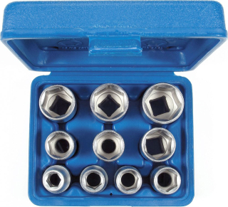 Hlavice nástrčné 1/2", 6 hran 3/8" - 15/16", sada 10 dílů, palcové, Condor Werkzeug