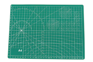 Oboustranná odolná podložka pro řezání s geometrickými vzory pro A4, 30 x 22 cm