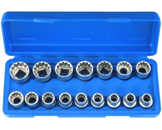 Hlavice nástrčné 1/2", VarioPlus 8 - 24 mm, sada 16 dílů, Triumf