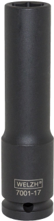 Hlavice nástrčná 1/2", 6 hran, 30 mm, délka 120 mm, použití i pro rázové utahováky, CrMo, Welzh