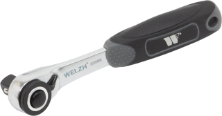 Mikro ráčna 1/4", ultra tenká, CrV, s přepínací páčkou a vyhazovákem, Welzh