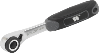 Mikro ráčna 1/4" na bity, ultra tenká, CrV, s přepínací páčkou a vyhazovákem, Welzh