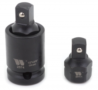 Adaptéry nástrčné 1/2" - 3/8", pro rázové utahováky, CrMo, sada 2 kusy, Welzh