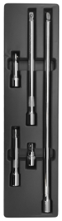 Gola prodloužení 1/2", 50-75-125-250-450 mm, sada 5 kusů, Welzh