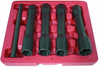 Hlavice nástrčné 1/2", Spirál 17-22 mm, prodloužené, na poškozené šrouby, Triumf