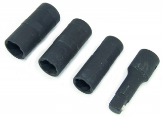 Hlavice nástrčné 1/2", oboustranné 6 hran / Spirál 17 - 21 mm, 4 díly, Triumf