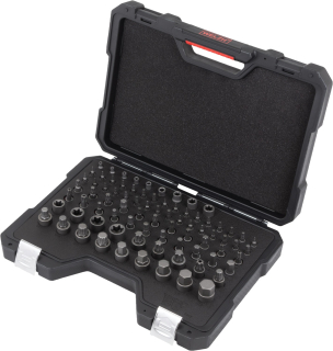 Velká sada hlavic 1/4", 3/8" a 1/2", Inbus, Torx, XZN, sada 81 dílů, S2, Welzh