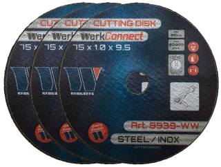 Kotouč řezný WerkConnect ™, 75.0 x 1.0 x 9.5 mm, 600 kusů, Welzh
