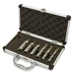 7-dílná sada vrtáků HSS-Cobalt 14 - 24 mm pro magnetické vrtačky, extra dlouhé