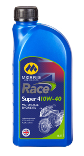 Morris Race Super 4 10W-40, olej pro výkonné 4-taktní motocyklové motory, 1l