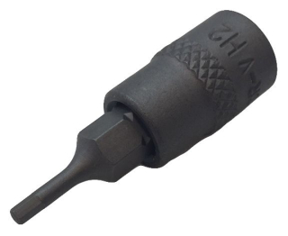 Hlavice zástrčná 1/4", Inbus H2.5, délka 37 mm, Welzh
